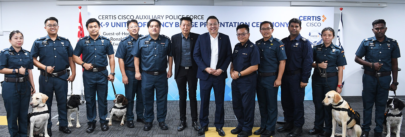 Certis Announces First and Largest Auxiliary Police Force K-9 Unit Certified for Deployment