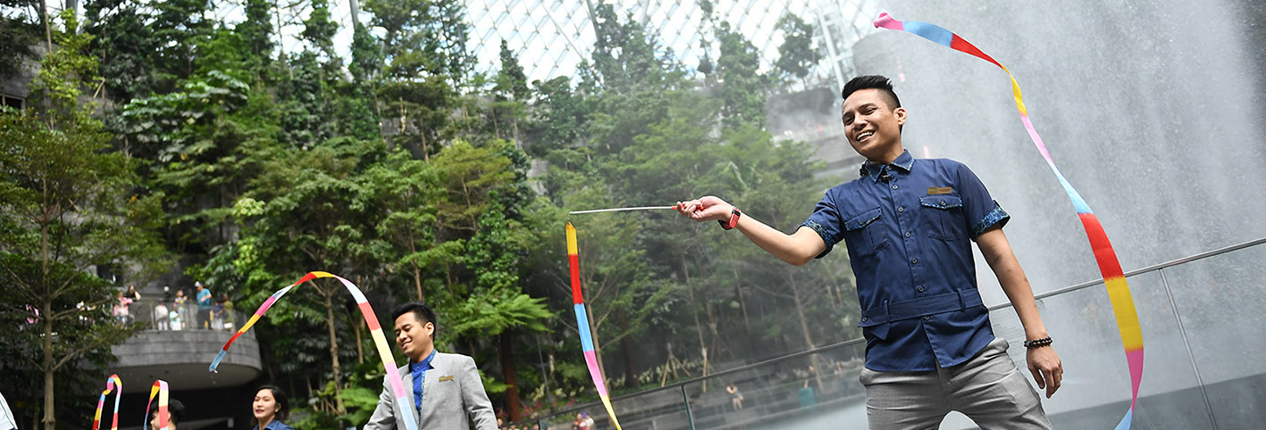 Certis staff at Jewel Changi Airport